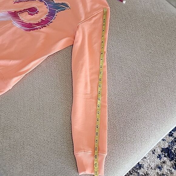 Peloton Ultimate Peach Lightweight Athletic Zip Hooded Jacket - Size Small - Picture 12 of 13